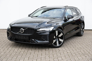 Hoofdafbeelding Volvo V60 Volvo V60 2.0 T6 Plug-in AWD Plus Dark|ACC,PilotAssist|Pano|Full Led verl.|360*|Trekh.