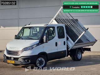 Iveco Daily 35C21 Open Laadbak Dubbel Cabine 210PK 3.0L Dubbellucht Airco Cruise LED Camera Pritsche Pickup Open Box 2m3 Airco Trekhaak