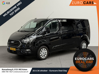 Ford Transit Custom 300 2.0 TDCI 130 pk Automaat Dubbele Cabine LIMITED! L2 | Navigatie | Airco | Bluetooth | 5-Zits | Trekhaak | DAB+