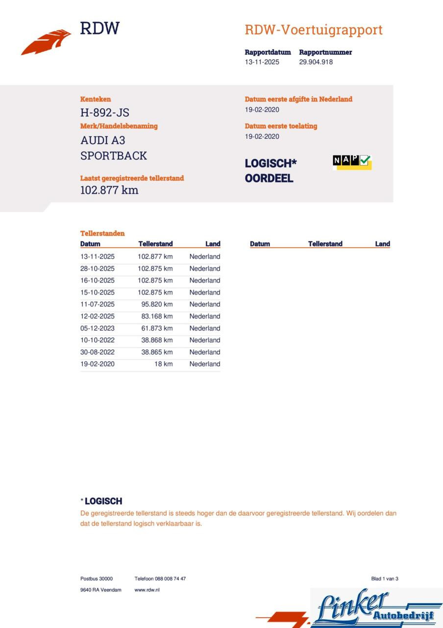 Hoofdafbeelding Audi A3