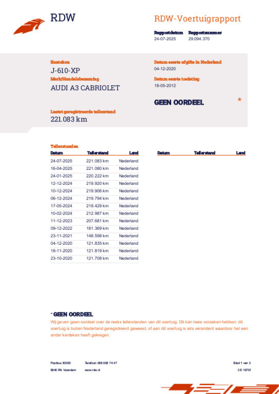 Hoofdafbeelding Audi A3