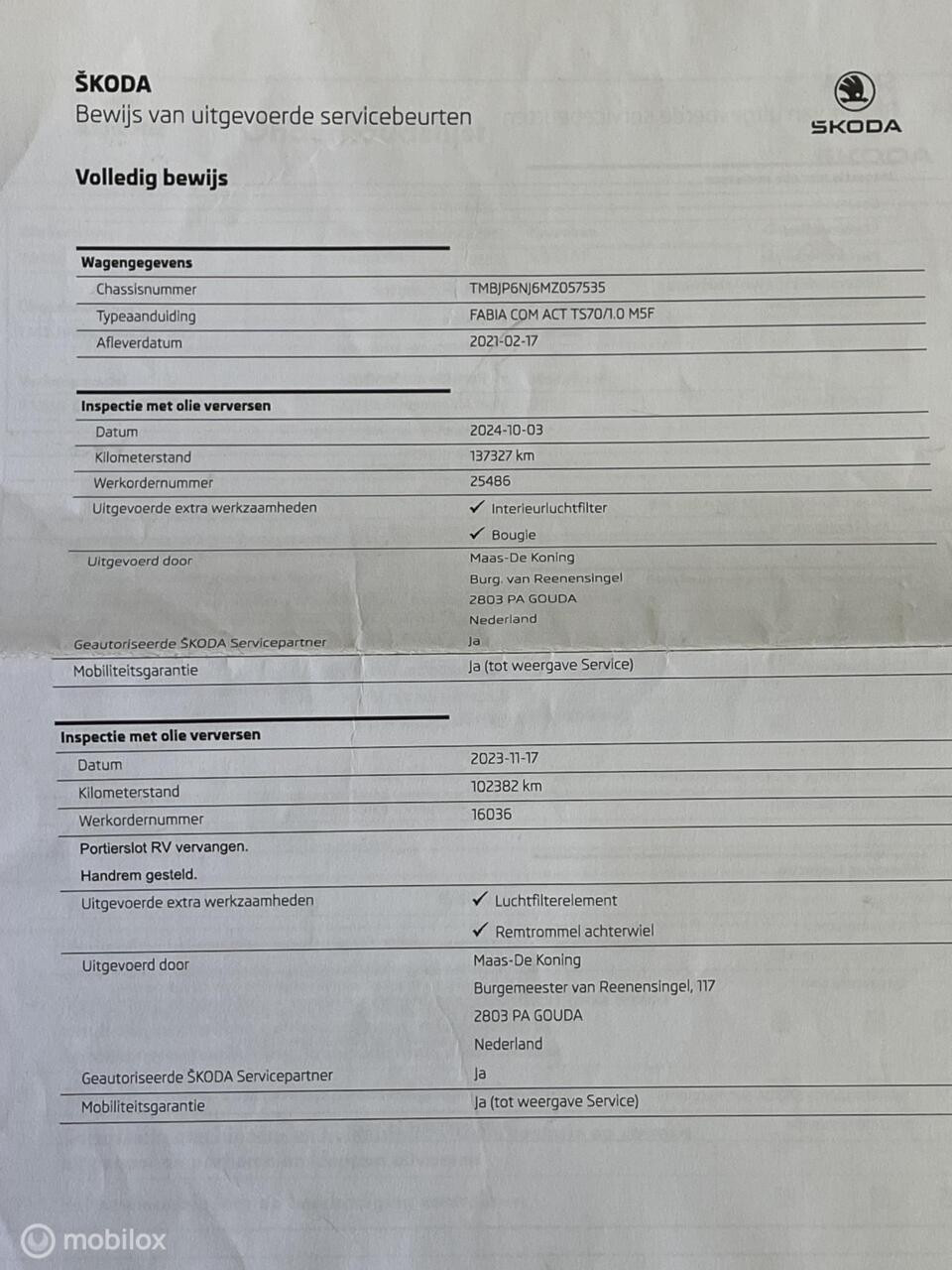 Hoofdafbeelding Škoda Fabia