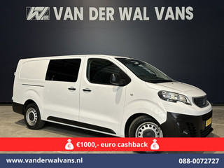 Peugeot Expert 2.0 BlueHDI 123pk L3H1 Dubbele Cabine Euro6 Airco | 2x zijdeur | 2500kg Trekhaak | 5-Zits Cruisecontrol, Parkeersensoren