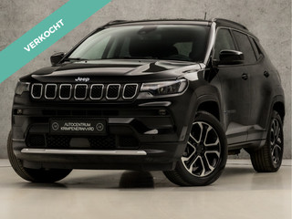 Jeep Compass 4xe 240 Plug-in Hybrid Electric Limited 240Pk Automaat (VIRTUAL COCKPIT, APPLE CARPLAY, GROOT NAVI, STUUR/STOELVERWARMING, ADAPTIVE CRUISE, SPORTSTOELEN, CAMERA, LEDER, KEYLESS, NIEUWE APK, NIEUWSTAAT)