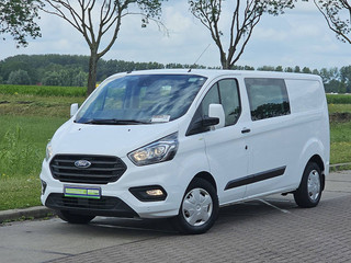 Ford Transit Custom 2.0 L2H1 Navi Airco Dubbele Cabine Automaat Distronic WP-Inrichting PDC 131 PK Euro6