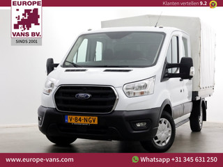 Ford Transit 2.0 TDCI 130pk L2H1 Trend D.C. Open Laadbak met huif 05-2020