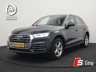 Audi Q5 50 TFSI e quattro S edition Plug In Hybrid 300pk Dealer O.H PHEV | 360 Camera  | Lederen Sportstoelen Memory & Verwarmd | Navigatie | Cruise Control | Keyless | DAB | Virtual |