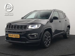 Jeep Compass 4xe 240 Electric S Plug In Hybrid 240pk Dealer O.H PHEV | Lederen Sportstoelen Memory & Verwarmd | Camera | Navigatie | Blis | Keyless | Stuur Verwarmd | Cruise Control | DAB |