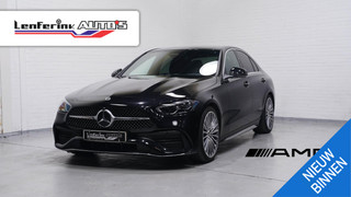 Mercedes-Benz C-klasse 180 AMG Line AMG-pakket ECC ACC DAB PDC v+a 1e eigenaar NAP apple-carplay digitale-cockpit camera  verkeersborden herkenning 19"LMV stoelverwarming Full-map navi