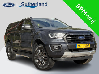 Ford Ranger 2.0 EcoBlue Wildtrak Supercab | SCI | 214pk Automaat | 3.500kg Trekgewicht | Dichte Opbouw | Lederen Bekleding | Adaptieve Cruise | Dealer onderhouden