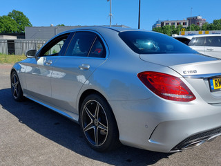 Mercedes-Benz C-Klasse Mercedes-Benz C-Klasse 180 156pk Automaat Sport Edition AMG | Origineel NL | Navi | Clima | Cruise | Led Koplampen | Pdc V+A+Assist+Camera | Stoelverwarming | Dodehoek+Licht+Regensensor | 18''lm - afbeelding nr 40