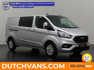 Ford Transit Custom 2.0TDI 130PK Automaat Lang Dubbele Cabine Limited | 2xSchuifdeur | Navigatie | Multimedia | Trekhaak | Airco | Cruise