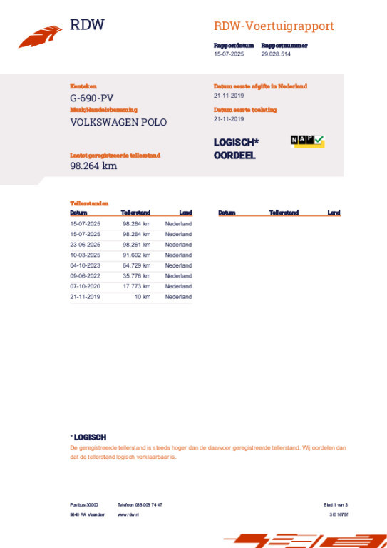 Hoofdafbeelding Volkswagen Polo