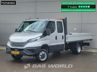 Iveco Daily 35C21 Automaat 2025model Open laadbak Dubbel Cabine CarPlay ACC LED 3,5T Trekvermogen Pritsche Pickup Airco Dubbel cabine