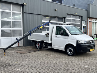 Volkswagen Transporter 2.0 TDI L1H1 102pk Laadkraan Amco Veba Pick up open laadbak Pick-up Trekhaak 2200 kg trekgewicht 2-Persoons Werkverlichting 1e eigenaar BPM vrij !!!