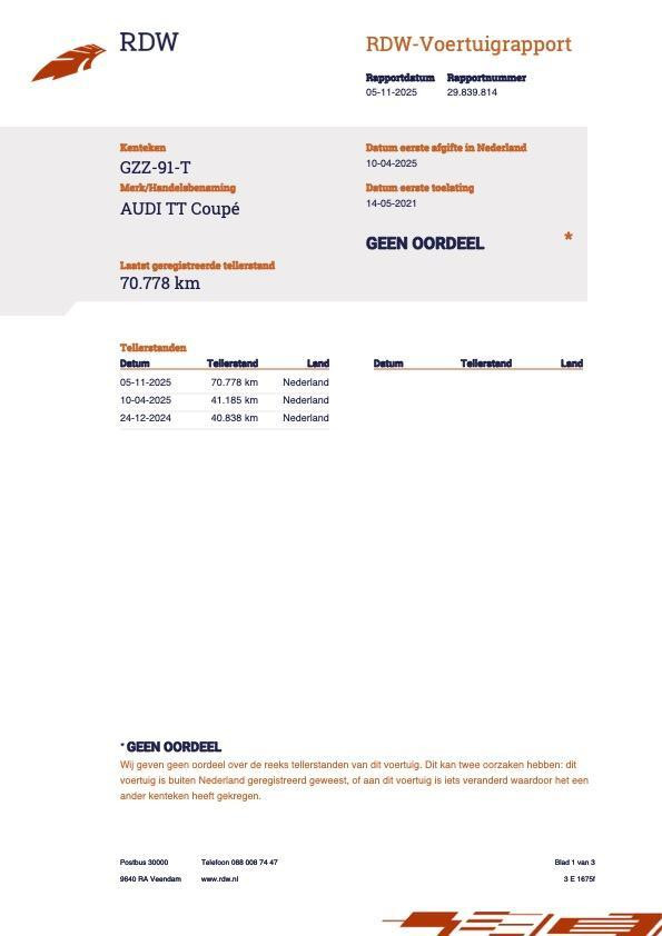 Hoofdafbeelding Audi TT