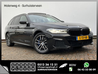 BMW 5 Serie Touring 530e xDrive M-sport HUD Laser Memory 4wielsturing Pano Business Edition Plus