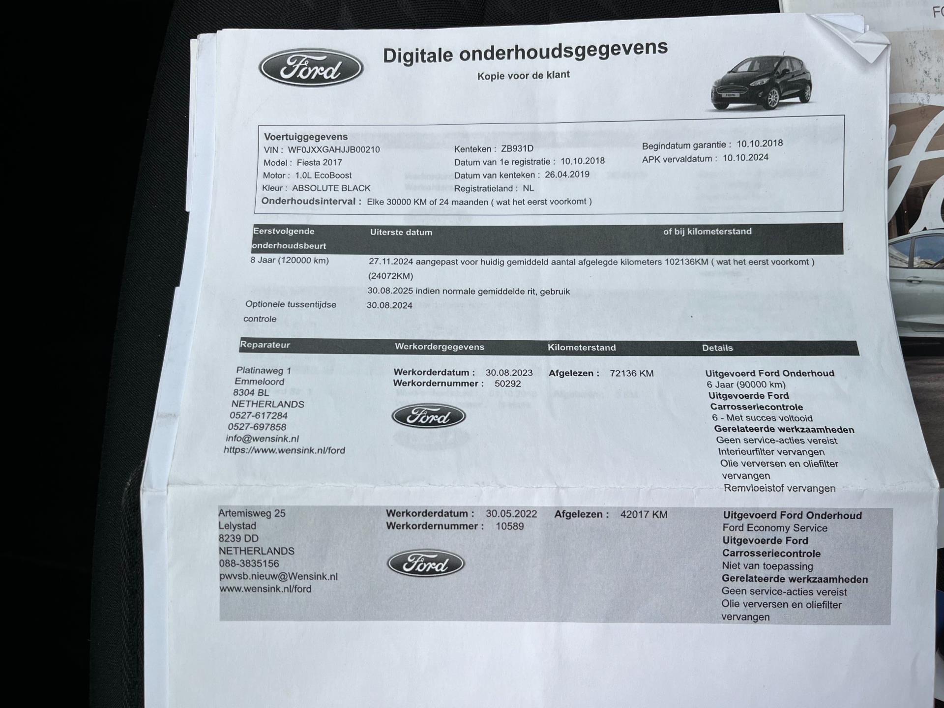 Hoofdafbeelding Ford Fiesta