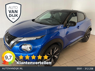 Nissan Juke 1.0 DIG-T N-Design AIRCO CLIMA NAVI CRUISE BT VELGEN CAMERA PRIVACYGLAS ZWART DAK ZEER NETTE AUTO