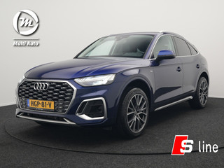 Audi Q5 Sportback 55 TFSI e Quattro S-Line Plug in Hybrid PHEV | Trekhaak af Fabriek | Alcantara Sportstoelen Verwarmd | Adaptive Cruise | Apple Carplay | Virtual | Navigatie | Camera | DAB |