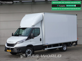 Iveco Daily 35C18 3.0L Automaat Luchtvering Laadklep Zijdeur Dubbellucht Bakwagen 180PK LED Airco Cruise Camera Lat om Lat D'Hollandia Euro6 Meubelbak Koffer 22m3 Airco Cruise control