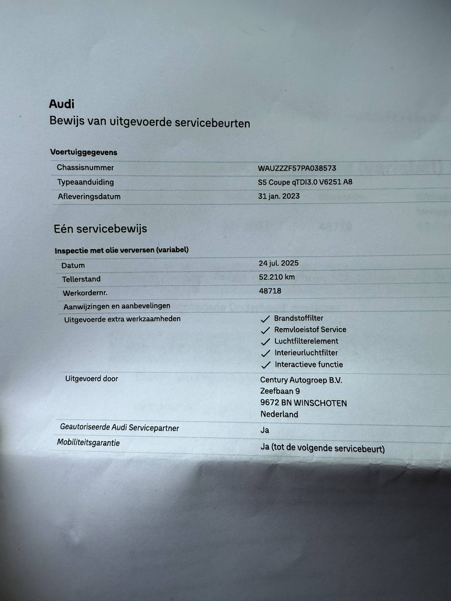 Hoofdafbeelding Audi S5