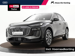 Audi Q6 e-tron Advanced edition 252 PK · Trekhaak, mechanisch draaibaar · Sportstoel zwart leder-kunstl. · 2-spaaks sport mf afgevl. padd