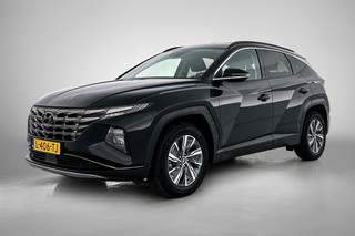 Hyundai Tucson 1.6 T-GDI HEV Comfort Automaat (TREKHAAK, NAVIGATIE, TREKHAAK, CARPLAY, STOELVERWARMING, CAMERA, 1e EIGENAAR)
