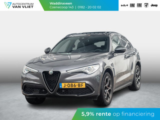 Alfa Romeo Stelvio 2.0 Turbo Aut. AWD B-Tech | Navi | Xenon | Camera | Veloce Int. | Schuif/Kanteldak | 20" | Apple Carplay | Keyless | Dashboard Leder