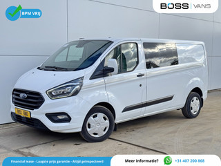 Ford Transit Custom 320 2.0 TDCI 130PK Automaat L2H1 Dubbele Cabine Adaptieve Cruise Control Airco Trekhaak Stoelverwarming Parkeersensoren Navigatie Camera