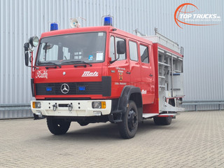 Mercedes-Benz 1120 4x4 - 1.200 ltr Brandweer,Feuerwehr, Fire brigade- Crew Cab - Expeditie, Camper TT 4740