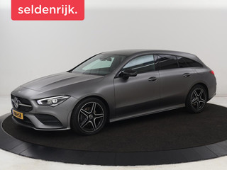 Hoofdafbeelding Mercedes-Benz CLA Mercedes-Benz CLA-klasse 180d Business Solution AMG | Stoelverwarming |  Carplay | Camera | Leder/Alcantara | Navigatie | Widescreen | Sfeerverlichting | Designo Mountaingrijs Magno