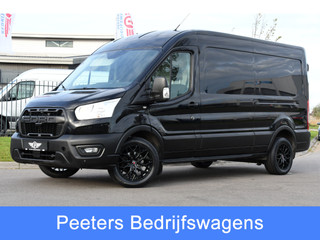 Ford Transit 350 2.0 TDCI L3H2 Black Edition Cruise, Camera, Carplay, 130pk, Trekhaak, Multimedia, NAVI Uniek!