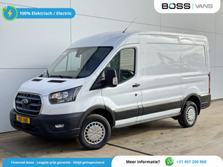 Ford E-Transit 390 75kWh 184PK 390 Elektrisch 75kWh 334km WLTP BEV Snelladen L2H2 Climate Control Tacho Carplay Camera Stoelverwarming Parkeersensoren voor achter Laadkabel