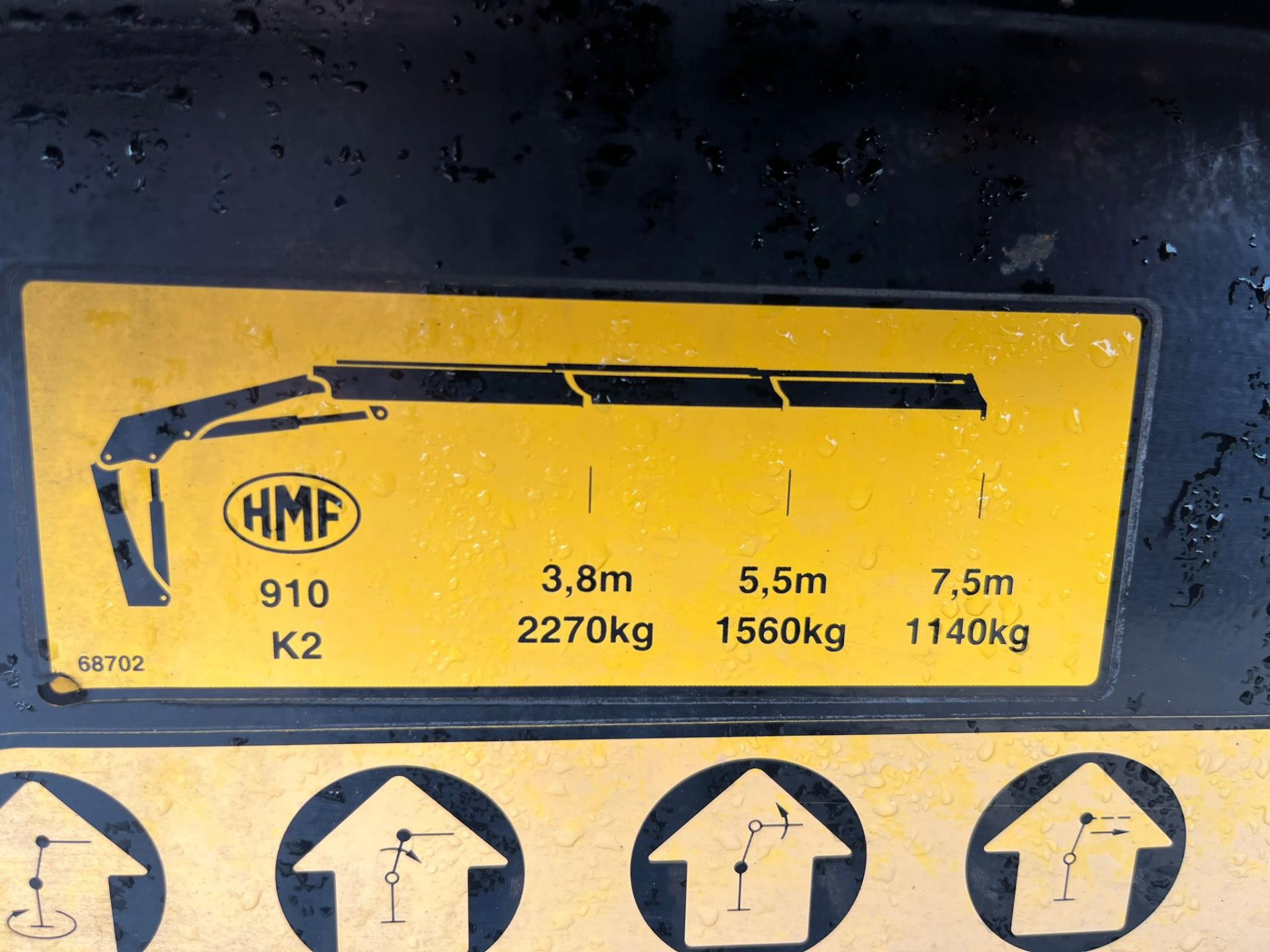 Hoofdafbeelding Eurocargo  190EL25 EEV . kipper , HMF kraan , 