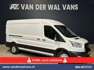 Ford Transit 2.0 TDCI 131pk L3H2 Euro6 Airco | Camera | Navigatie | Apple Carplay | Cruisecontrol Stoelverwarming, Verwarmde voorruit, Parkeersensoren, Bijrijdersbank, 2500kg trekvermogen