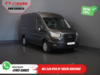 Ford Transit 350 2.0 TDCI 170 pk Aut. L2H2 BPM VRIJ! Carplay/ Navi/ Camera/ Inrichting/ Trekhaak/ PDC/ Cruise/ Airco