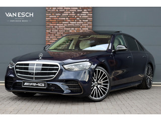 Mercedes-Benz S-Klasse 580 V8 4MATIC Lang AMG Line | Airmatic | Achterasbesturing | Distronic+ | Standkachel | Burmester | HUD | Zonweringspakket | MBUX Tablet | Exclusief Leder | Digital Light | 3D-Display |