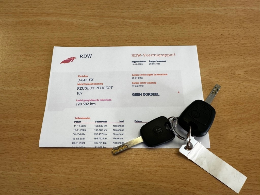 Hoofdafbeelding Peugeot 107