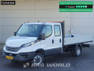 Iveco Daily 35C21 3.0L Automaat 210PK 2025-Model Open laadbak Dubbel Cabine Dubbellucht CarPlay ACC LED 3,5T Trekvermogen Euro6 Pritsche Pickup 3m3 Airco